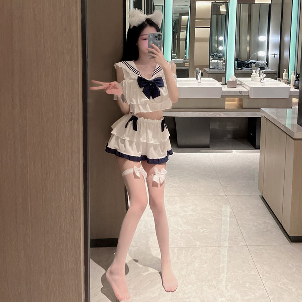 情趣学生装性感水手情趣内衣清纯JK制服透视床上软妹制服套装2379