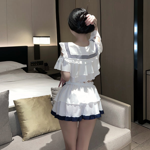情趣学生装性感水手情趣内衣清纯JK制服透视床上软妹制服套装2379