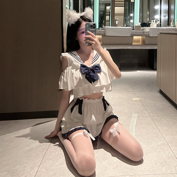 情趣学生装性感水手情趣内衣清纯JK制服透视床上软妹制服套装2379