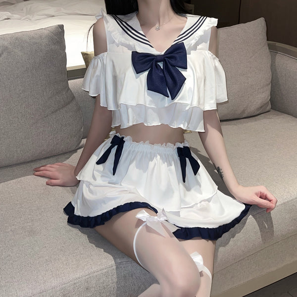 情趣学生装性感水手情趣内衣清纯JK制服透视床上软妹制服套装2379
